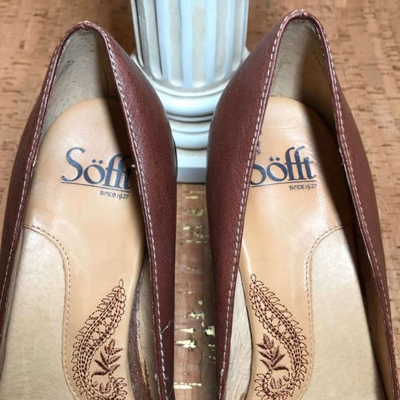 Söft  Stilettos Shoes Brown Leather - Picture 6 of 7